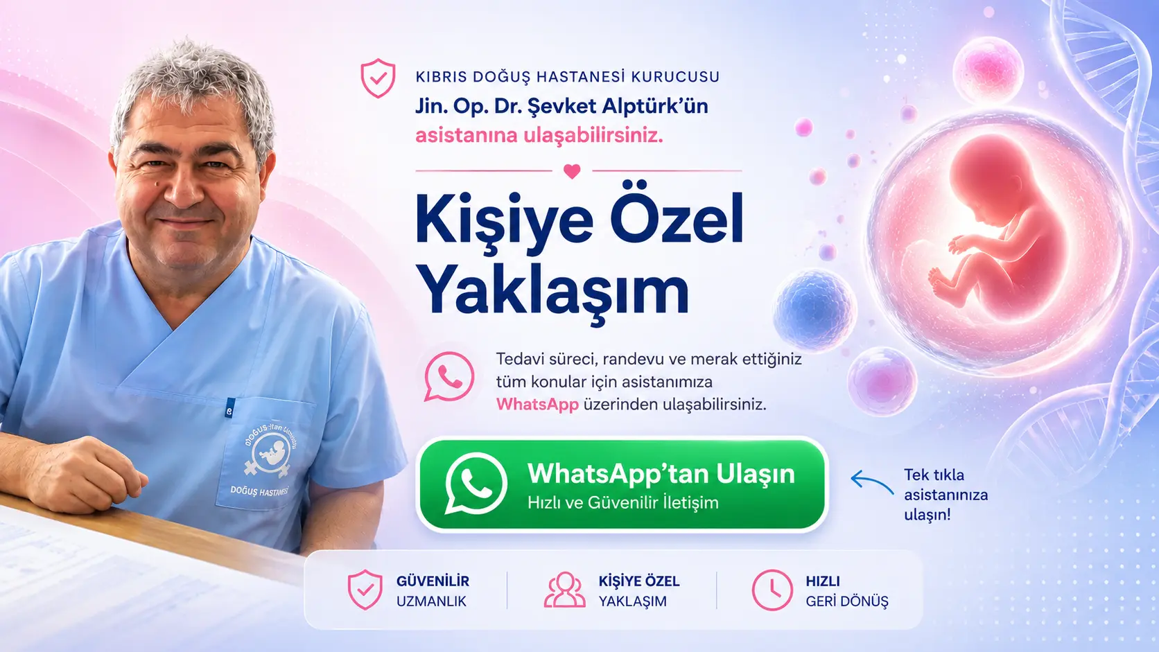 Kıbrıs Doğuş Hastanesi Kişiye &ouml;zel yaklaşım 